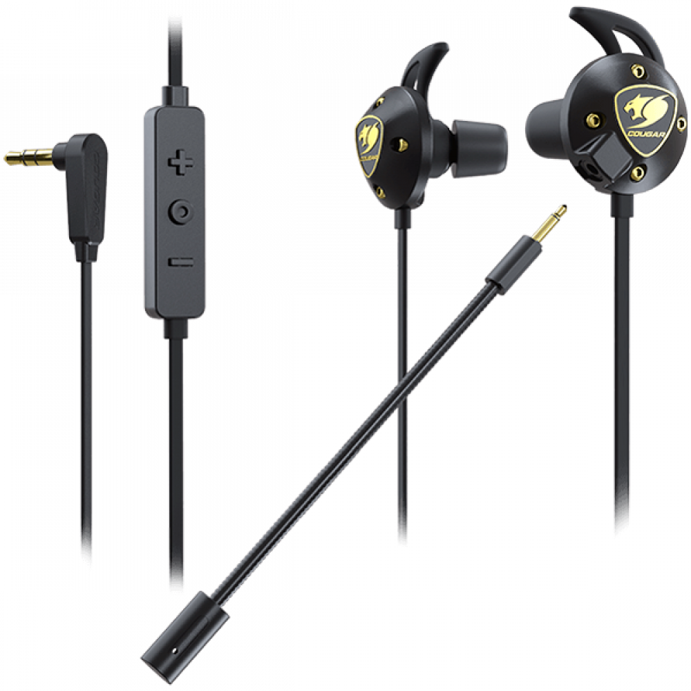 Słuchawki douszne COUGAR Attila z mikrofonem czarne