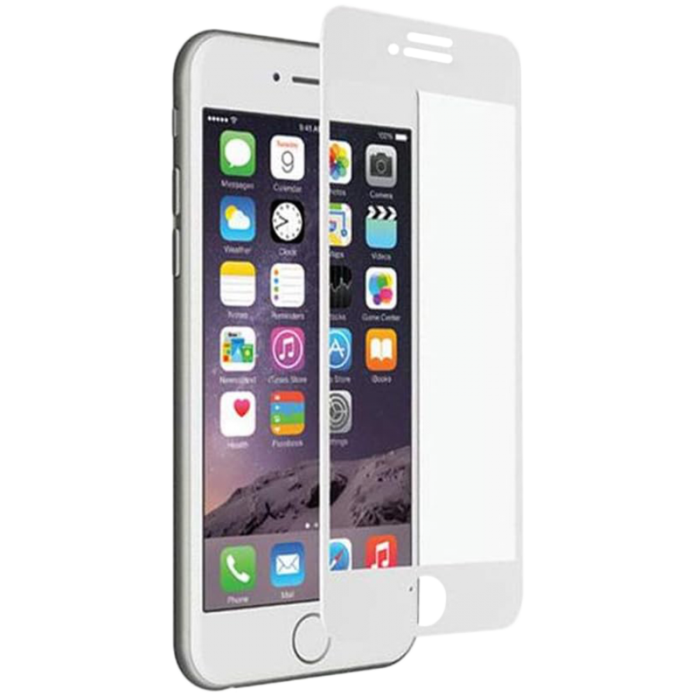 Displayschutzfolie gehärtetes Glas CYGNETT für iPhone 7 weiß