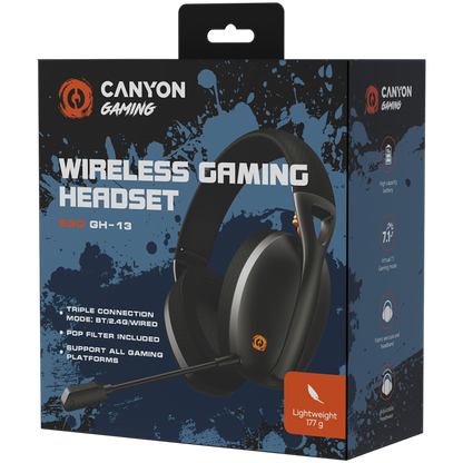 Canyon GH-13 Black Wireless Headset