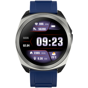 Smartwatch mit GPS 1,3" wasserdicht Canyon SW-83 Silber Blau