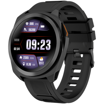 Smartwatch mit GPS 1,3" Aktivitätstracker Canyon SW-83 schwarz