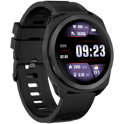 Smartwatch mit GPS 1,3" Aktivitätstracker Canyon SW-83 schwarz