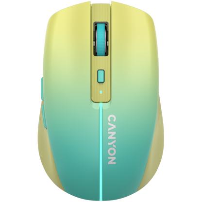 Canyon MW-44 Yellow-Blue Wireless Mouse with USB-C Charging