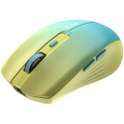 Canyon MW-44 Yellow-Blue Wireless Mouse with USB-C Charging