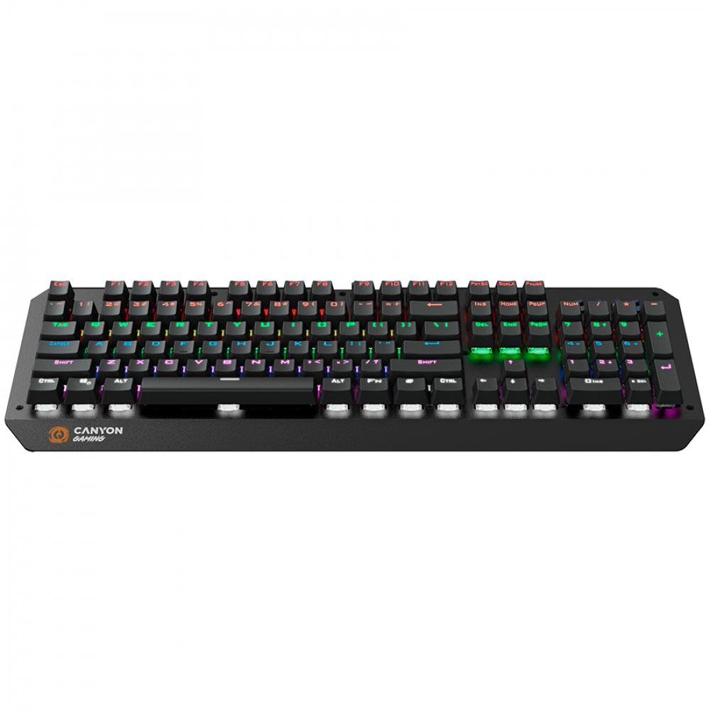 Canyon GK-6 Gaming-Tastatur kabelgebunden RGB US schwarz