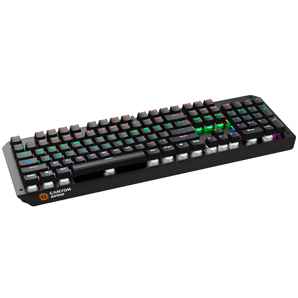Canyon GK-6 Gaming-Tastatur kabelgebunden RGB US schwarz