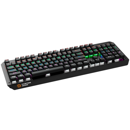 Canyon GK-6 Gaming-Tastatur kabelgebunden RGB US schwarz
