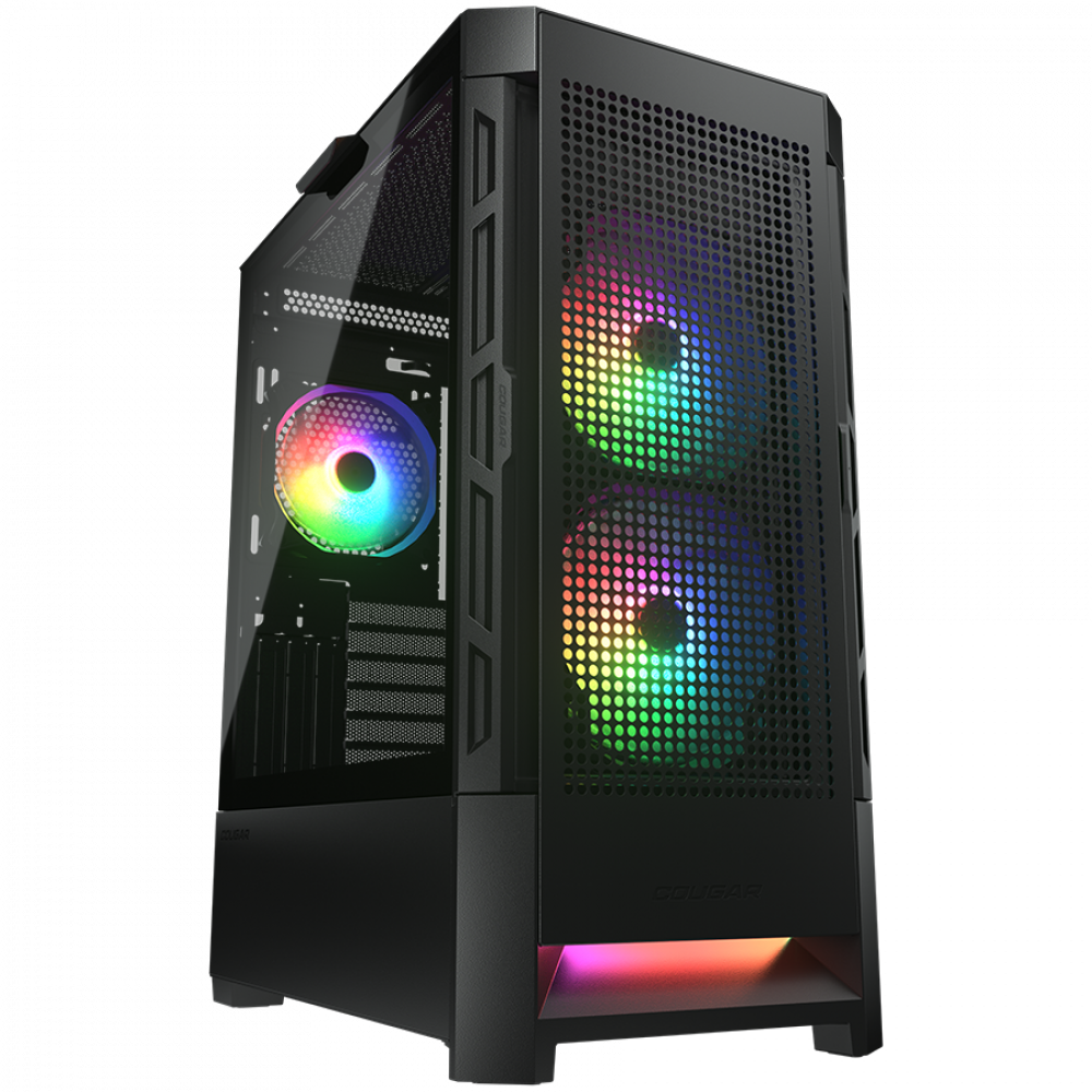 PC-Gehäuse Mid Tower RGB COUGAR AIRFACE schwarz