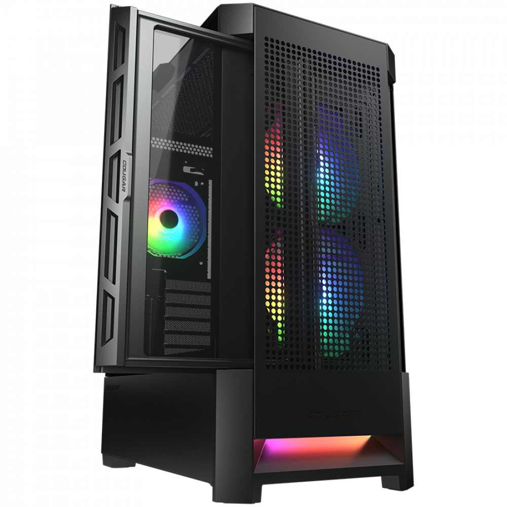 PC-Gehäuse Mid Tower RGB COUGAR AIRFACE schwarz