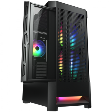 PC-Gehäuse Mid Tower RGB COUGAR AIRFACE schwarz