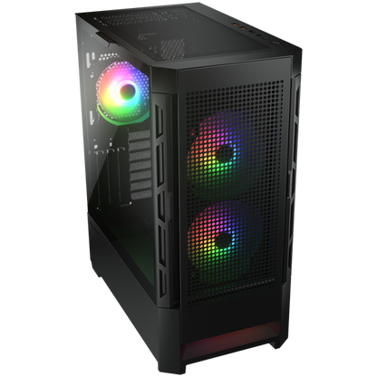 PC-Gehäuse Mid Tower RGB COUGAR AIRFACE schwarz
