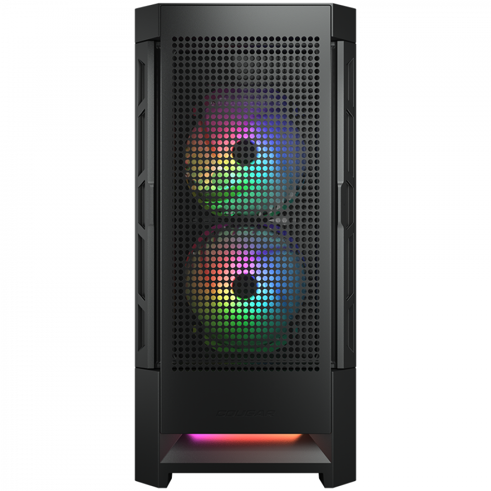 PC-Gehäuse Mid Tower RGB COUGAR AIRFACE schwarz