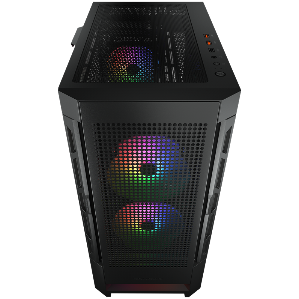 PC-Gehäuse Mid Tower RGB COUGAR AIRFACE schwarz