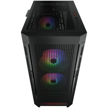 PC-Gehäuse Mid Tower RGB COUGAR AIRFACE schwarz
