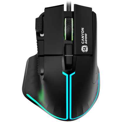 Canyon GM-636 Black Wired Gaming Mouse 9 Buttons RGB