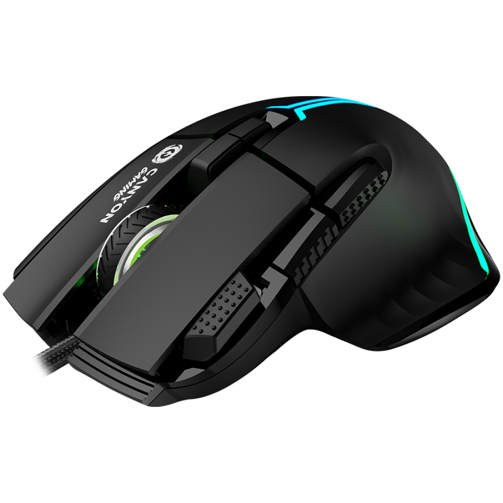 Canyon GM-636 Black Wired Gaming Mouse 9 Buttons RGB
