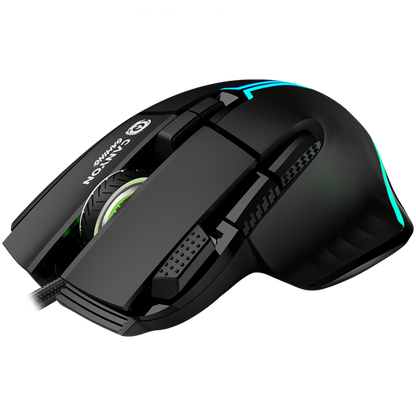Canyon GM-636 Black Wired Gaming Mouse 9 Buttons RGB