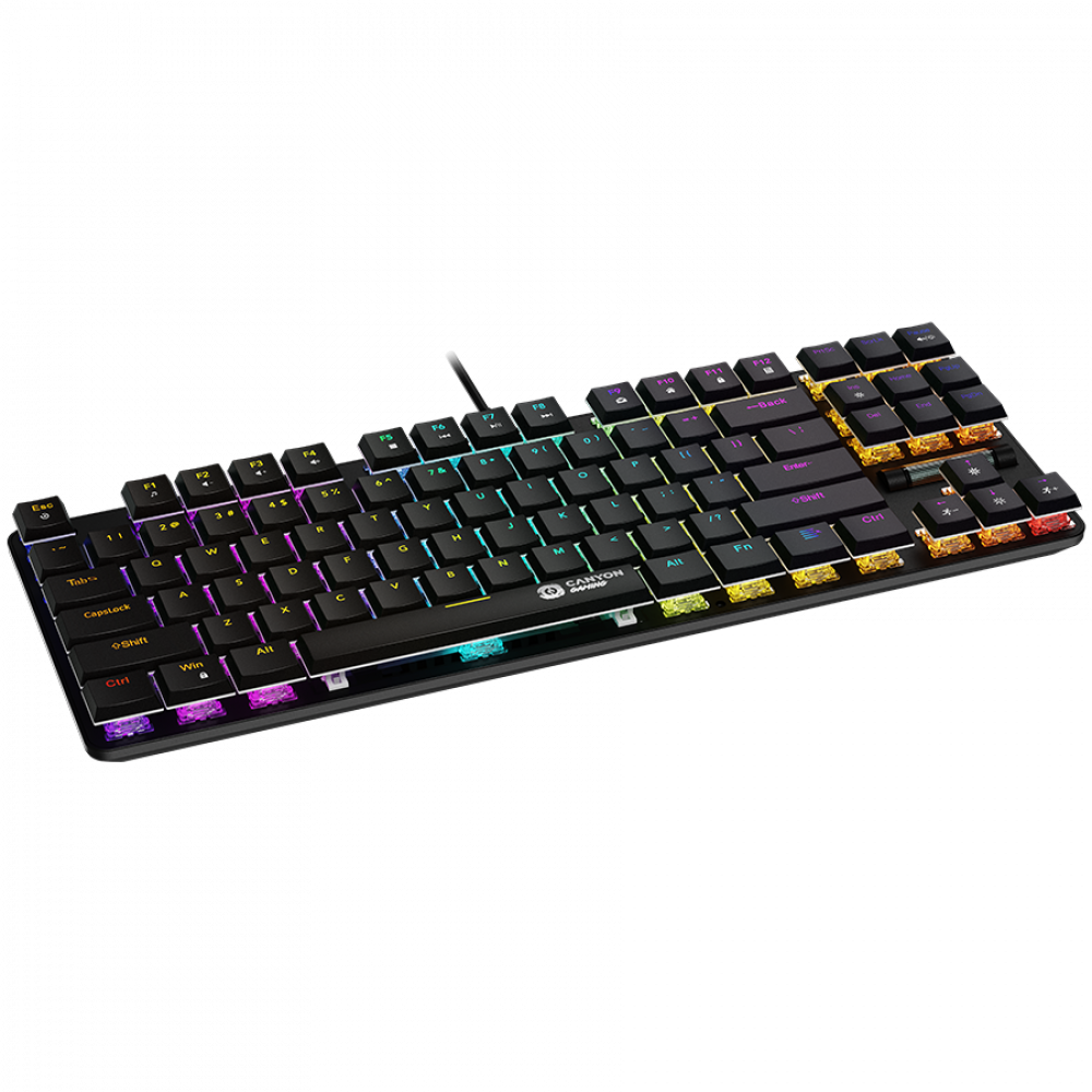 Gaming-Tastatur TKL Canyon GK 50 schwarz kabelgebunden