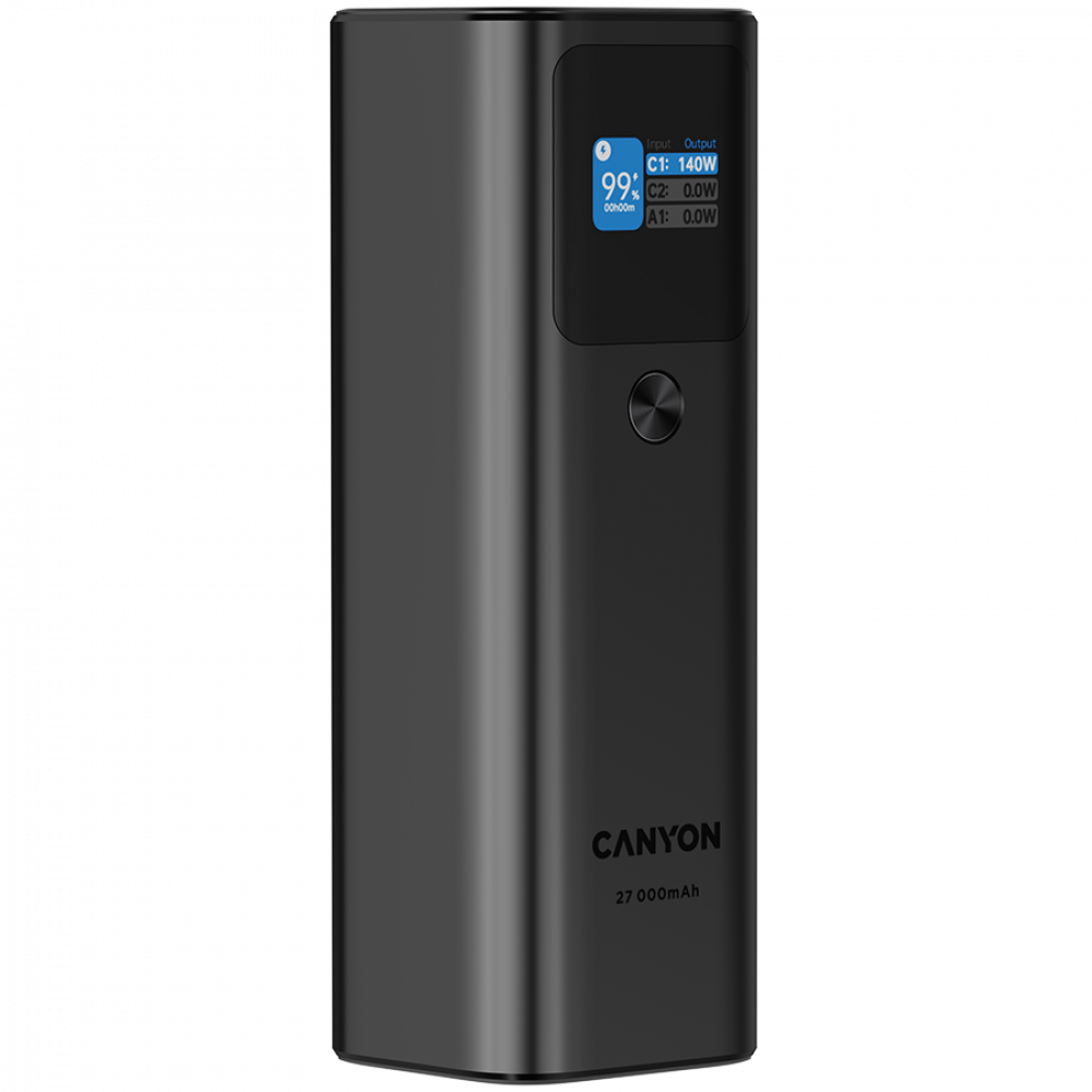 Powerbank für Laptop 27000 mAh 140W PD QC 3.0 Canyon PB-2010 Graphit