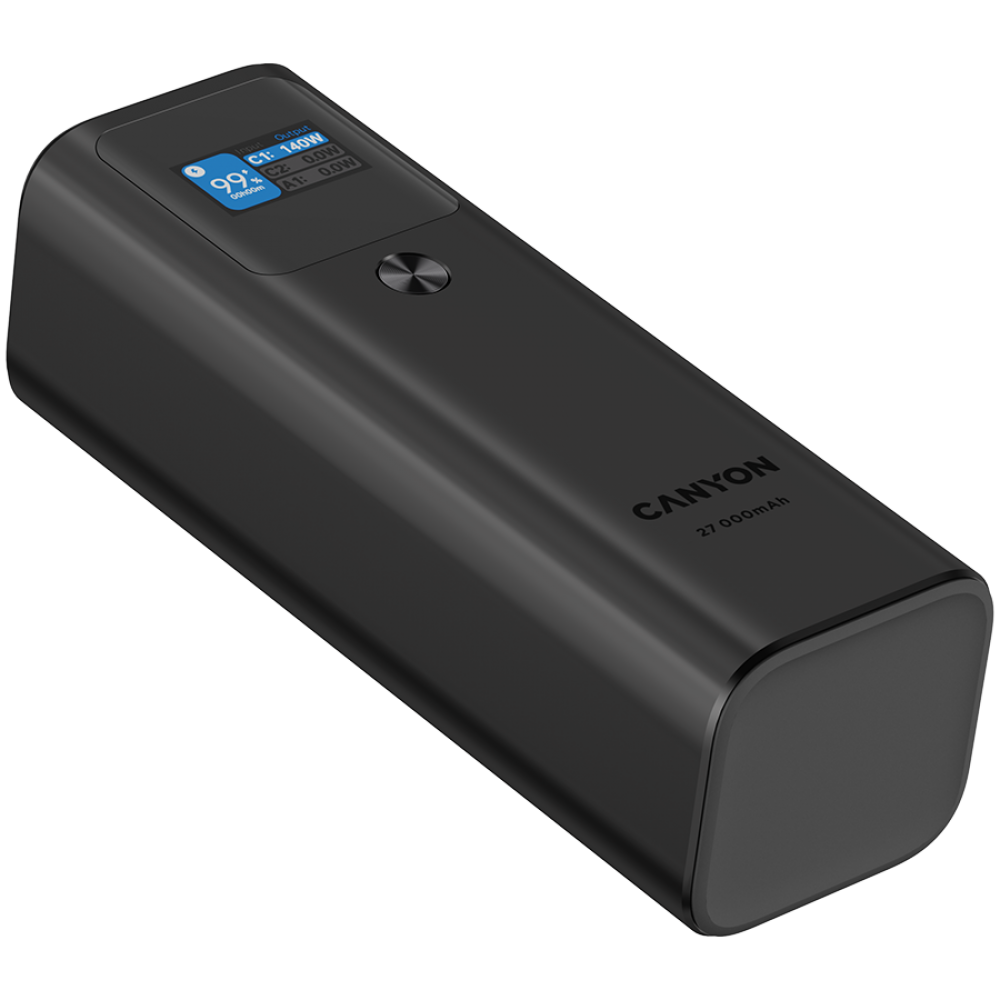 Powerbank für Laptop 27000 mAh 140W PD QC 3.0 Canyon PB-2010 Graphit