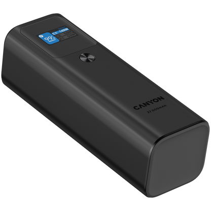 Powerbank für Laptop 27000 mAh 140W PD QC 3.0 Canyon PB-2010 Graphit