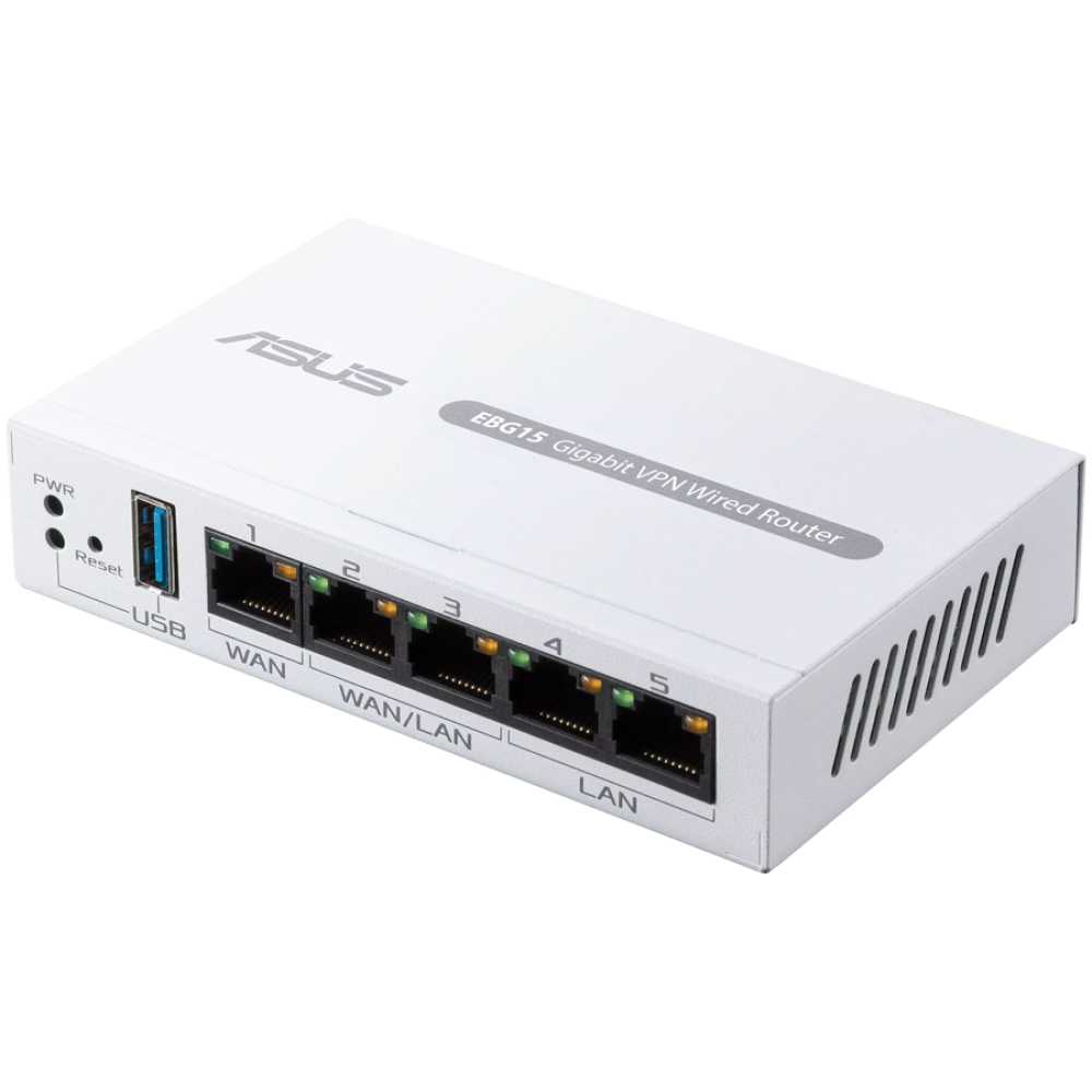 ASUS ExpertWiFi EBG15 Gigabit VPN Router 5-port, 3 WAN, USB WAN