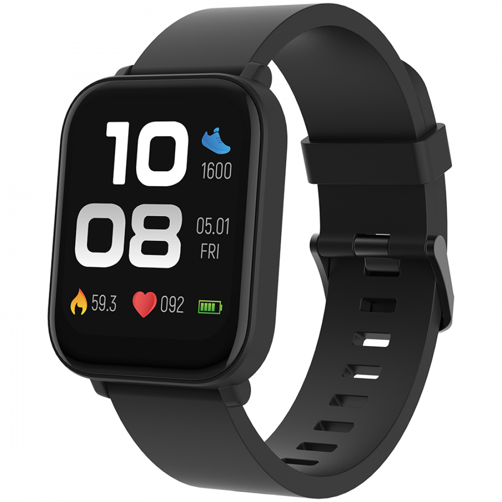 Canyon SW-54 Easy Smartwatch with Sports Functions, Black