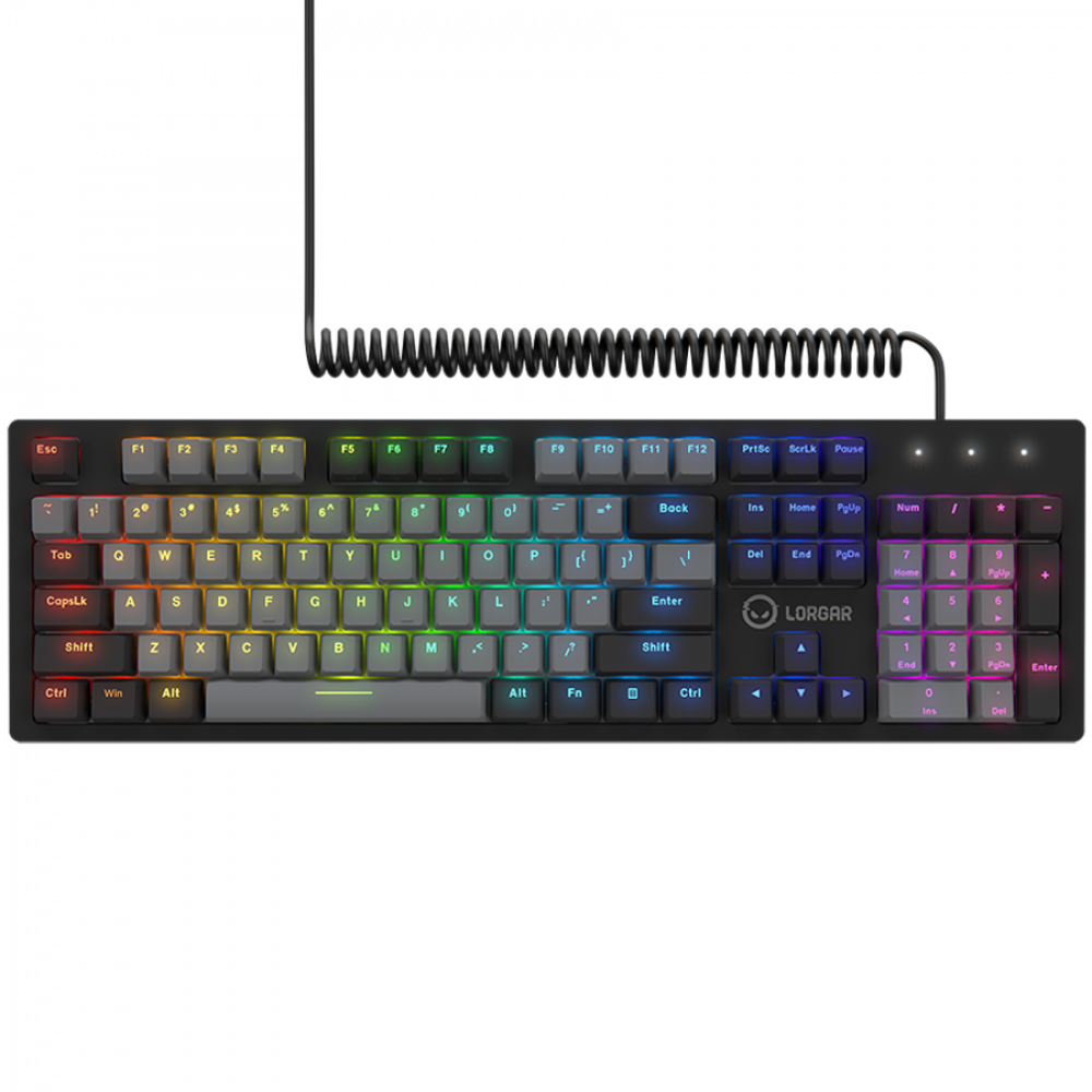 Kabelgebundene RGB-Gaming-Tastatur Lorgar Azar 514 schwarz