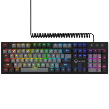 Kabelgebundene RGB-Gaming-Tastatur Lorgar Azar 514 schwarz