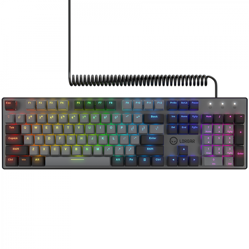 Kabelgebundene RGB-Gaming-Tastatur Lorgar Azar 514 schwarz