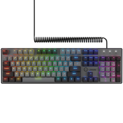 Kabelgebundene RGB-Gaming-Tastatur Lorgar Azar 514 schwarz