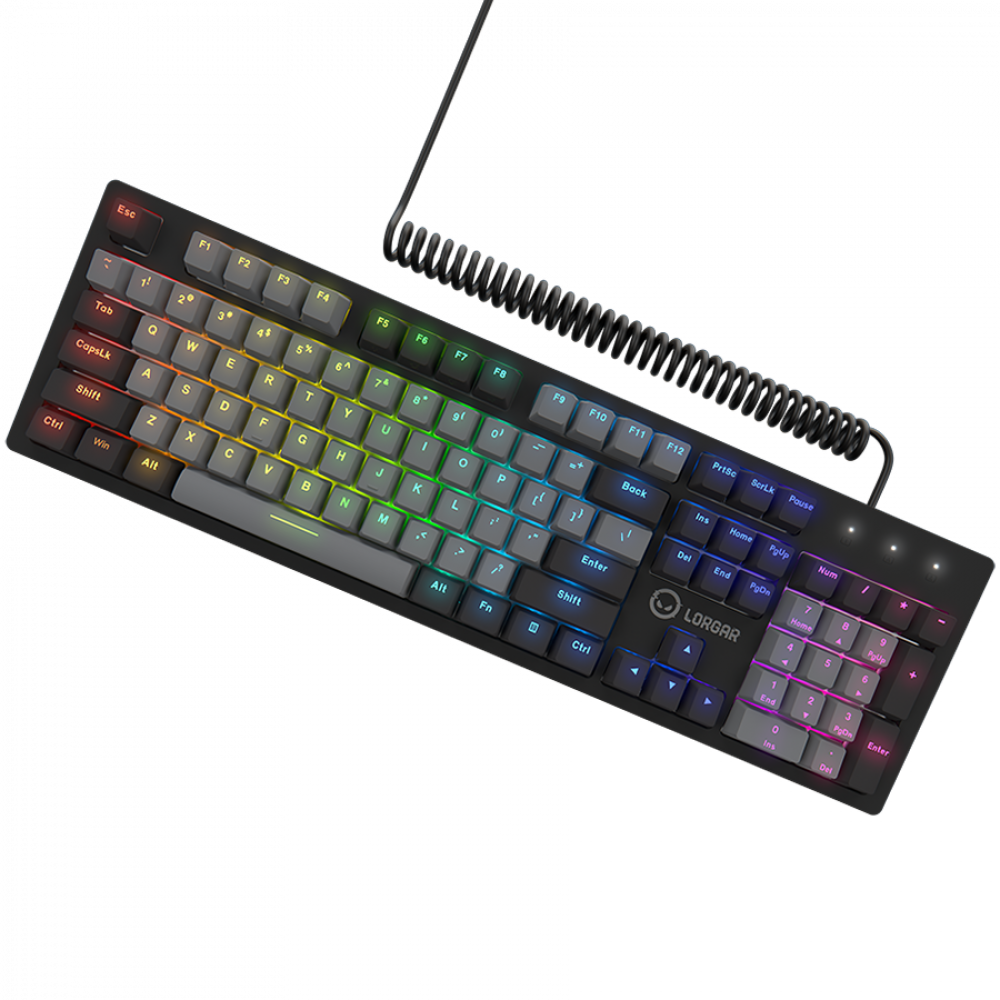 Kabelgebundene RGB-Gaming-Tastatur Lorgar Azar 514 schwarz