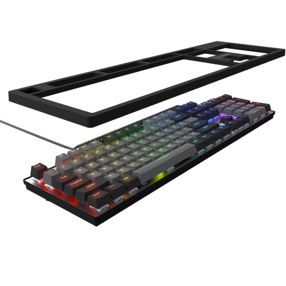 Kabelgebundene RGB-Gaming-Tastatur Lorgar Azar 514 schwarz