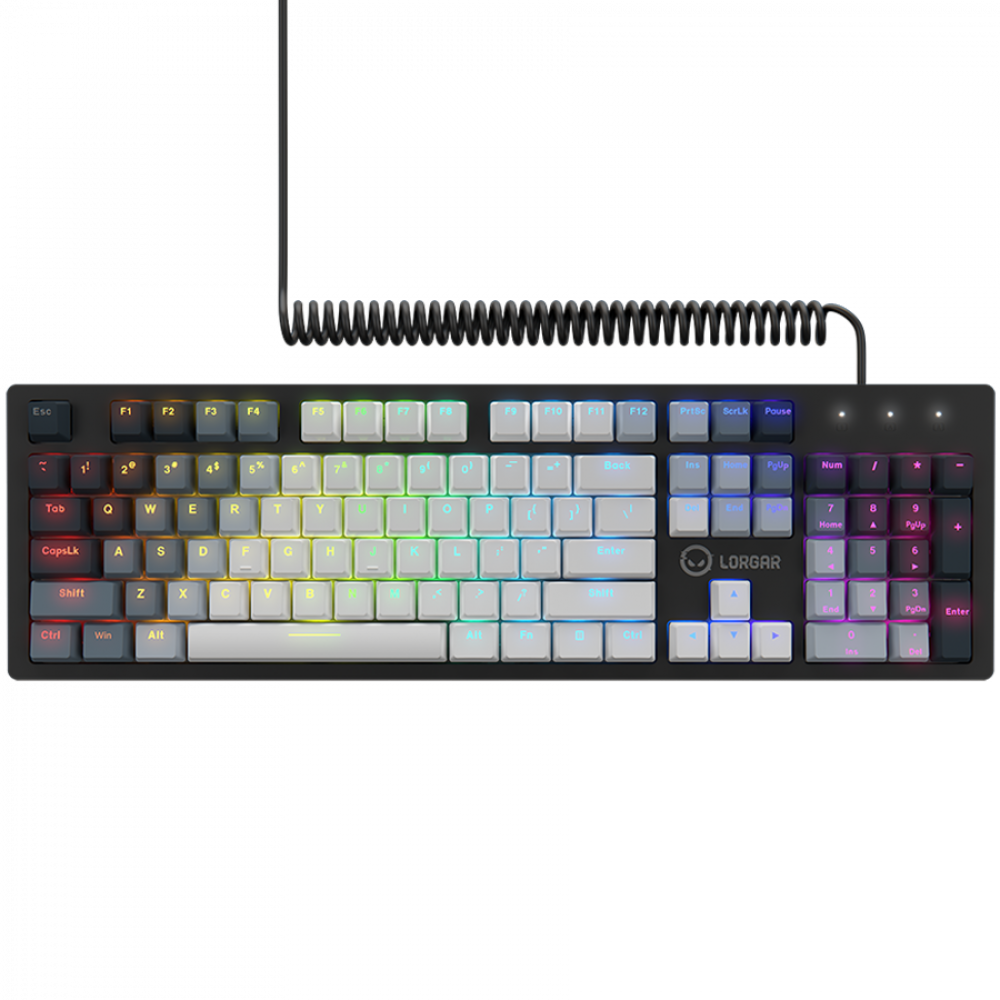 Klawiatura mechaniczna RGB Lorgar Azar 514 czarna przewodowa