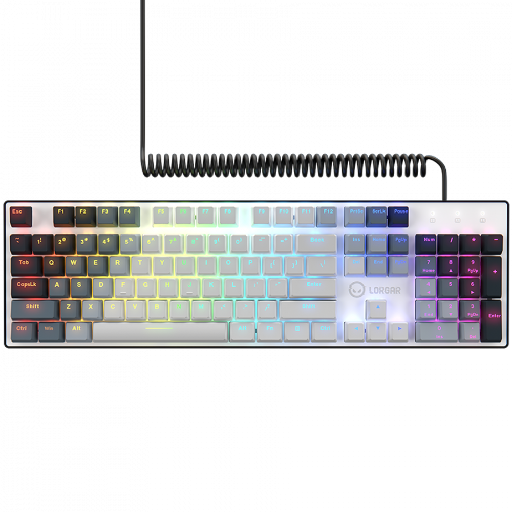 Klawiatura mechaniczna RGB Lorgar Azar 514 czarna przewodowa