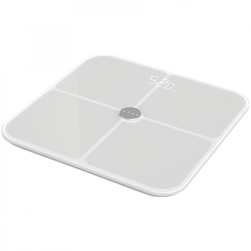 Smart scale with 15 metrics up to 180 kg Aeno BS1S black