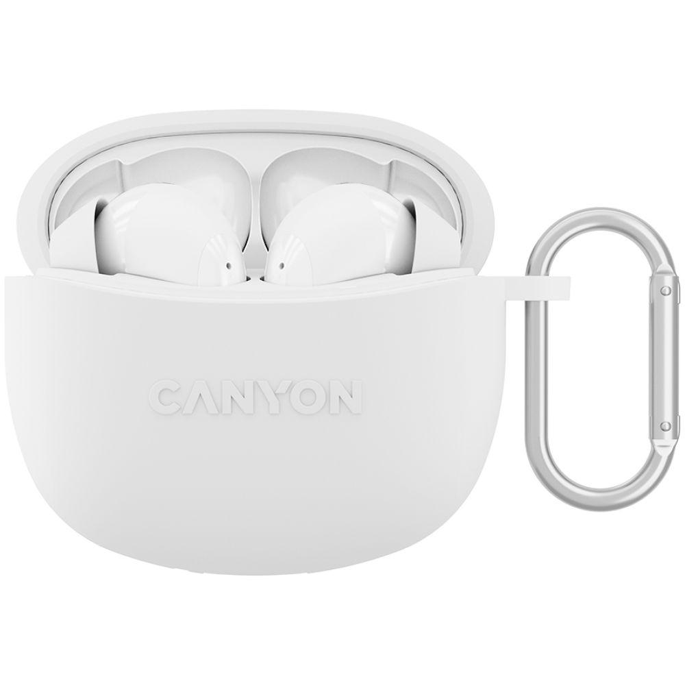 Słuchawki dokanałowe TWS 5 bezprzewodowe Canyon TWS-5 białe