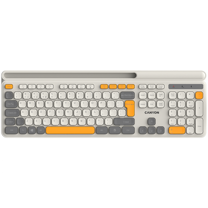 Klawiatura bezprzewodowa HKB-W03 ergonomiczna Canyon HKB-W03 beżowa