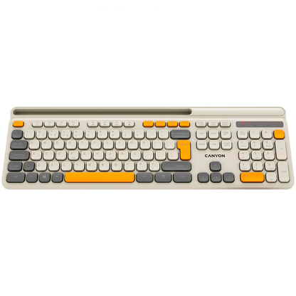Klawiatura bezprzewodowa HKB-W03 ergonomiczna Canyon HKB-W03 beżowa