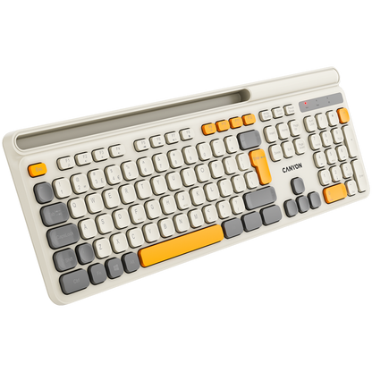 Klawiatura bezprzewodowa HKB-W03 ergonomiczna Canyon HKB-W03 beżowa