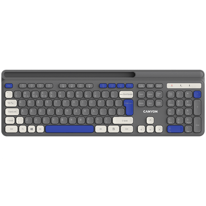 Klawiatura bezprzewodowa HKB-W03 ergonomiczna Canyon HKB-W03 szara
