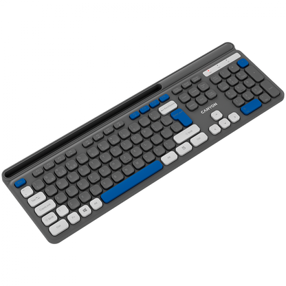 Klawiatura bezprzewodowa HKB-W03 ergonomiczna Canyon HKB-W03 szara