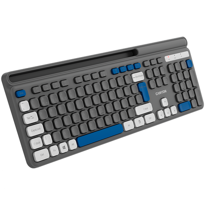 Klawiatura bezprzewodowa HKB-W03 ergonomiczna Canyon HKB-W03 szara
