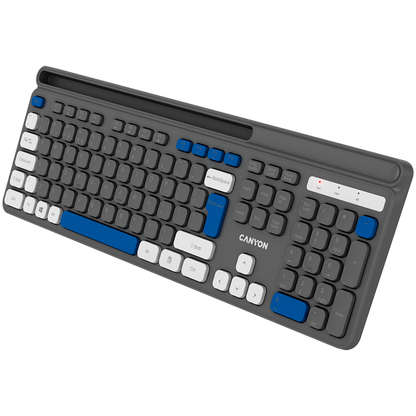 Klawiatura bezprzewodowa HKB-W03 ergonomiczna Canyon HKB-W03 szara