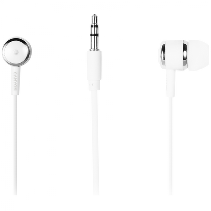 Słuchawki dokanałowe z mikrofonem 1,2 m Canyon EPM-01 biały