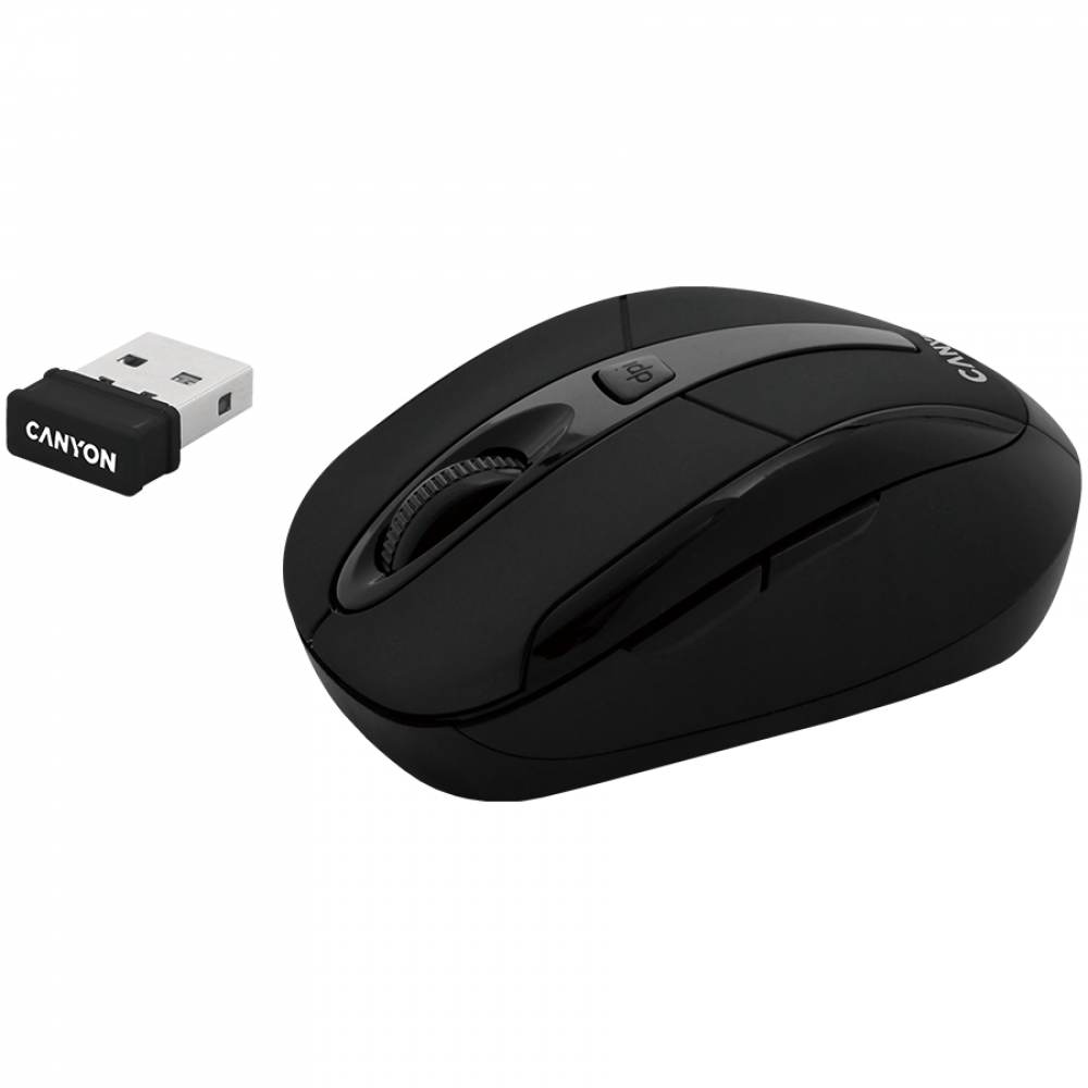 Kabellose 2.4 GHz ergonomische Maus Canyon MSO-W6 schwarz