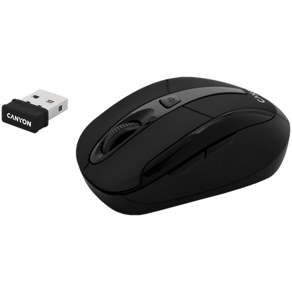 Kabellose 2.4 GHz ergonomische Maus Canyon MSO-W6 schwarz