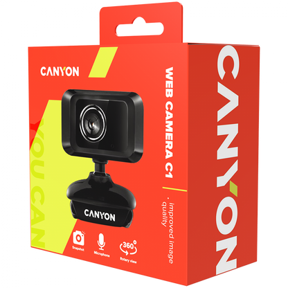 Kamera internetowa 1080p z mikrofonem Canyon C1 czarna
