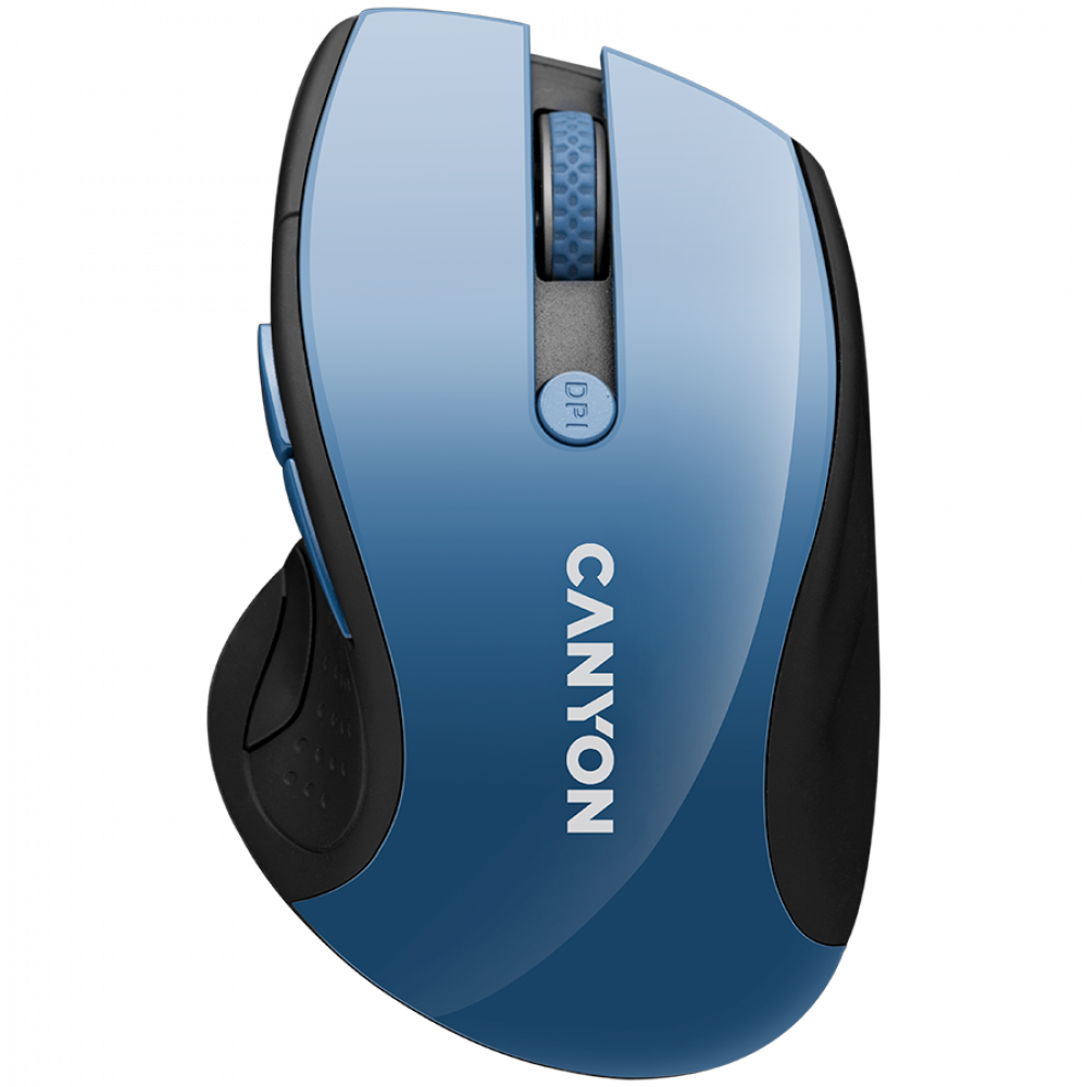Mysz bezprzewodowa BlueLED Canyon MW 01 szaro niebieska