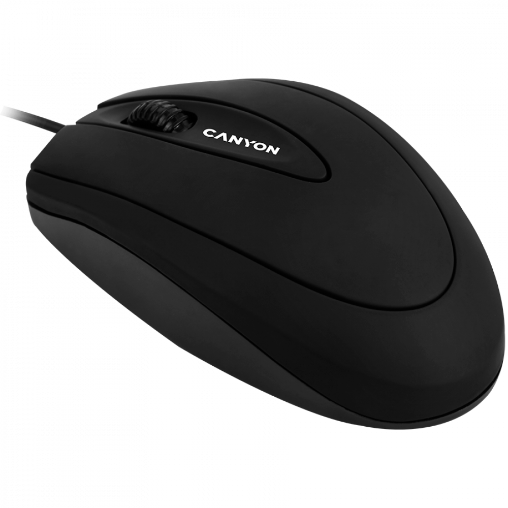 Kabelgebundene Maus Canyon CM 1 1000 DPI ergonomisch schwarz
